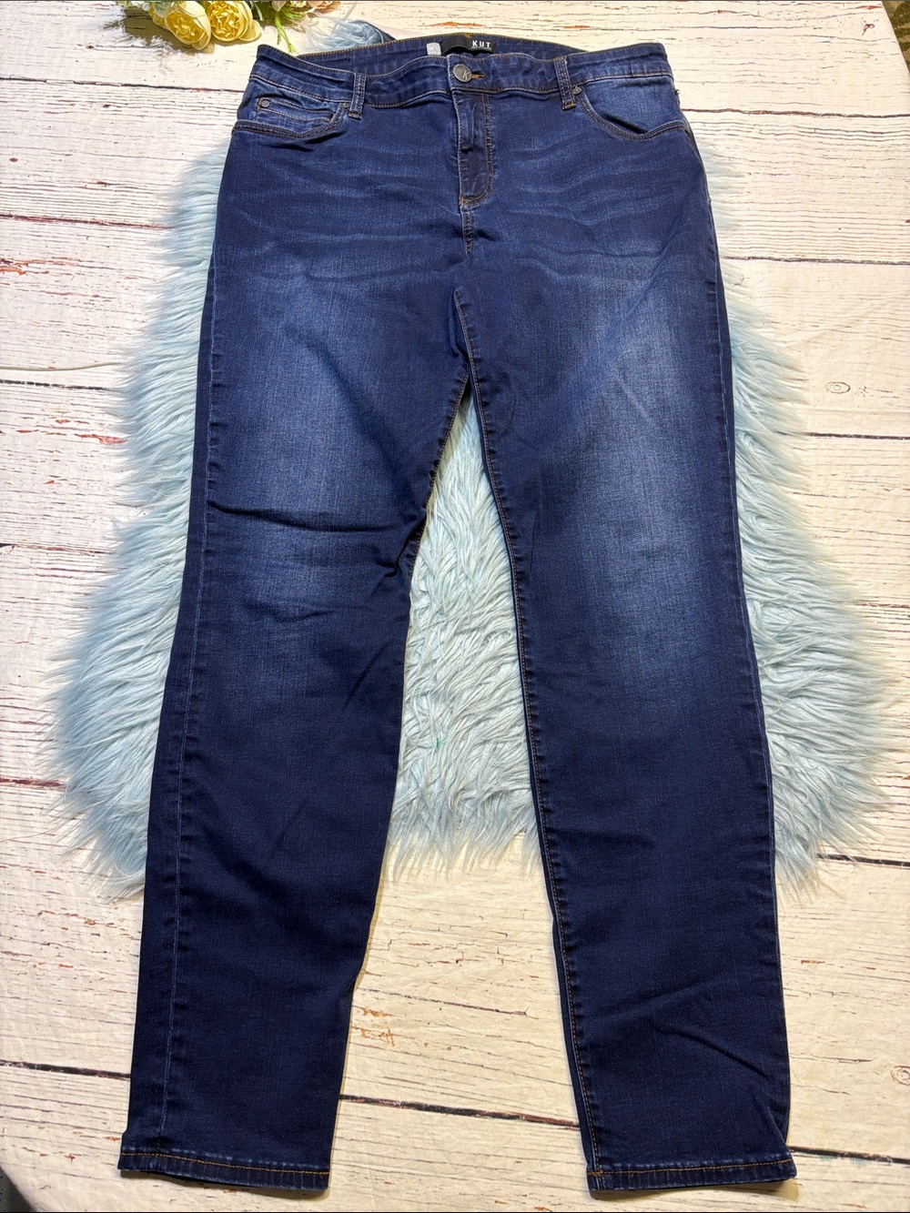 Kut from the Kloth Mia Toothpick Skinny Jeans sz 16